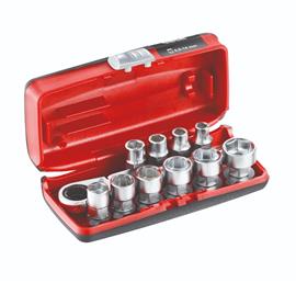 "Garnitura nasadnih ključeva 6-ugaonih 1/4"" sa reverzibilnom ručicom 11/1 610 1/4"" EFK USAG"